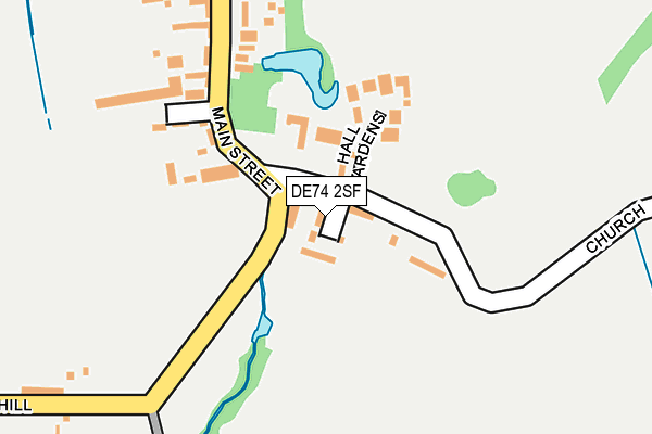 DE74 2SF map - OS OpenMap – Local (Ordnance Survey)