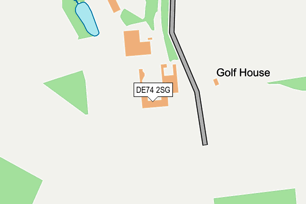 DE74 2SG map - OS OpenMap – Local (Ordnance Survey)
