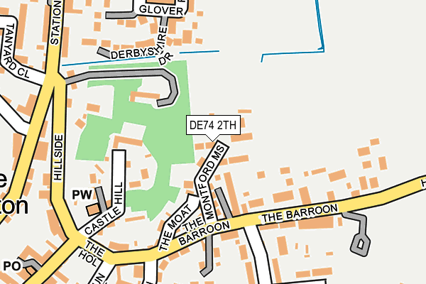 DE74 2TH map - OS OpenMap – Local (Ordnance Survey)