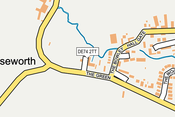 DE74 2TT map - OS OpenMap – Local (Ordnance Survey)