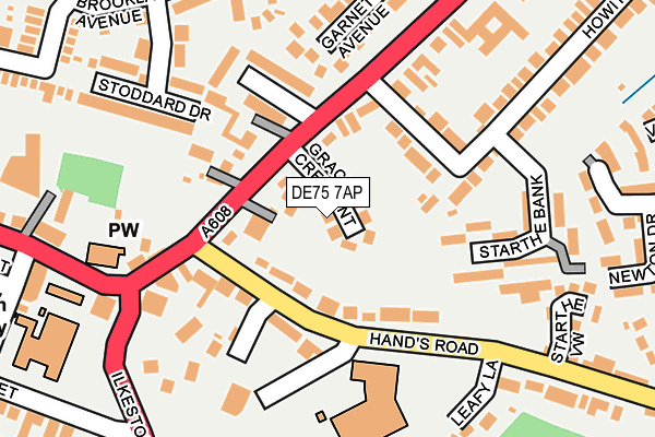 DE75 7AP map - OS OpenMap – Local (Ordnance Survey)