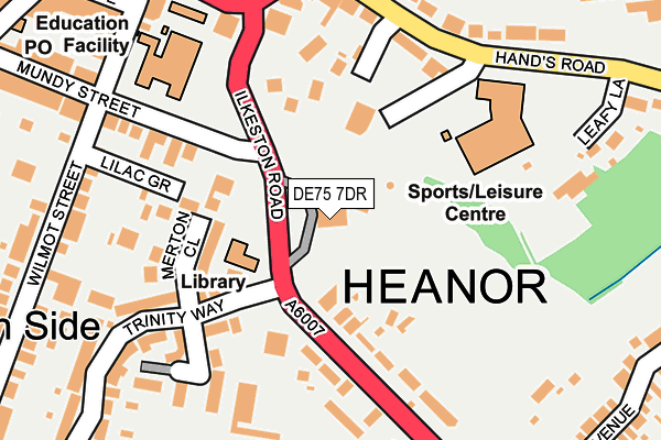 Map of HENLEYS WORLDWIDE LTD at local scale