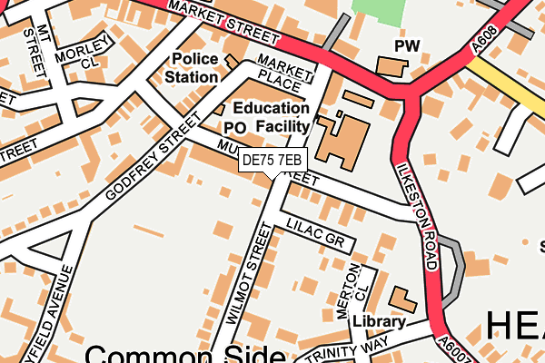 DE75 7EB map - OS OpenMap – Local (Ordnance Survey)