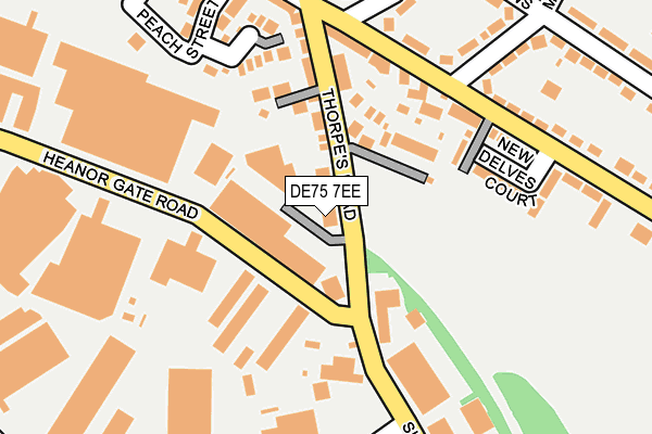 DE75 7EE map - OS OpenMap – Local (Ordnance Survey)