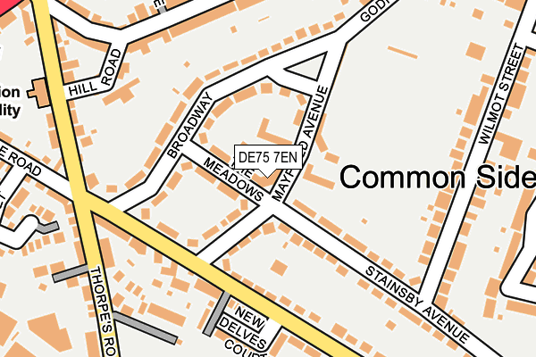 DE75 7EN map - OS OpenMap – Local (Ordnance Survey)