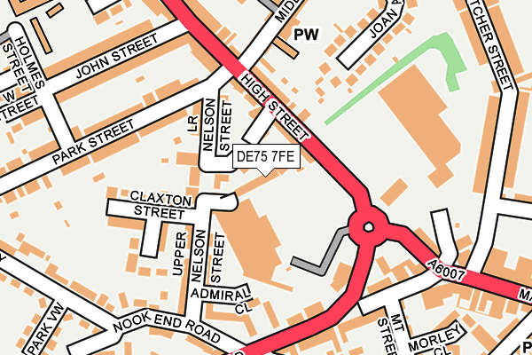 DE75 7FE map - OS OpenMap – Local (Ordnance Survey)