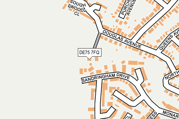 DE75 7FQ map - OS OpenMap – Local (Ordnance Survey)