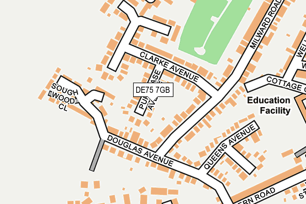 DE75 7GB map - OS OpenMap – Local (Ordnance Survey)