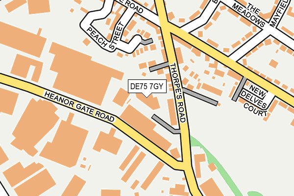 DE75 7GY map - OS OpenMap – Local (Ordnance Survey)