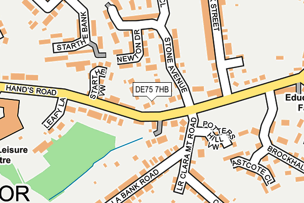 DE75 7HB map - OS OpenMap – Local (Ordnance Survey)