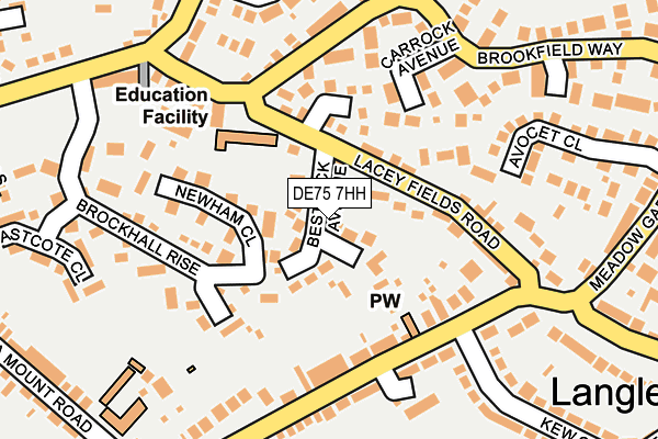 DE75 7HH map - OS OpenMap – Local (Ordnance Survey)