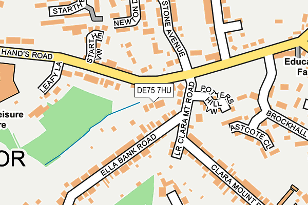 DE75 7HU map - OS OpenMap – Local (Ordnance Survey)