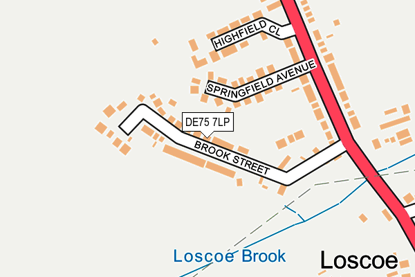 Map of BROOK BLINDS LTD at local scale