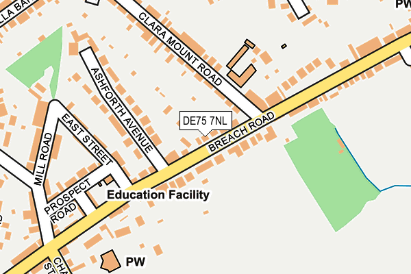 DE75 7NL map - OS OpenMap – Local (Ordnance Survey)