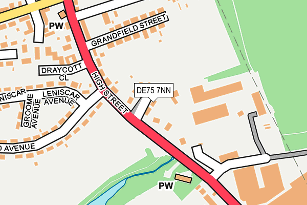 DE75 7NN map - OS OpenMap – Local (Ordnance Survey)