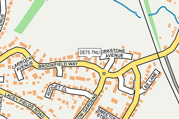 DE75 7NU map - OS OpenMap – Local (Ordnance Survey)