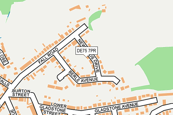 DE75 7PR map - OS OpenMap – Local (Ordnance Survey)