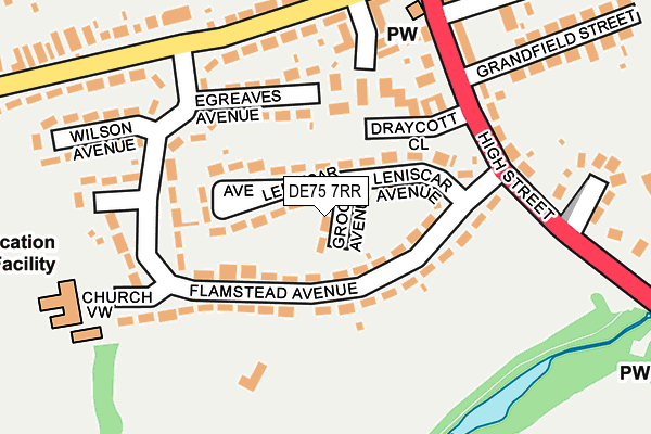 DE75 7RR map - OS OpenMap – Local (Ordnance Survey)