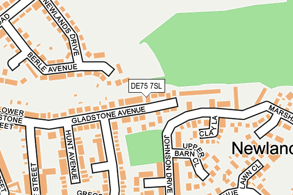 DE75 7SL map - OS OpenMap – Local (Ordnance Survey)
