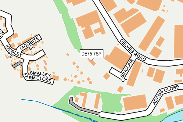 DE75 7SP map - OS OpenMap – Local (Ordnance Survey)