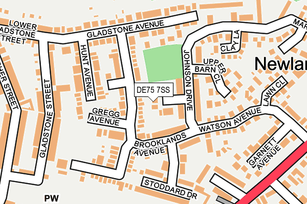 DE75 7SS map - OS OpenMap – Local (Ordnance Survey)