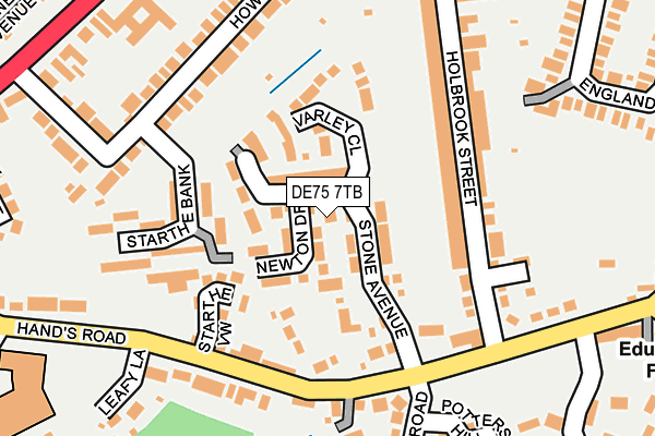 DE75 7TB map - OS OpenMap – Local (Ordnance Survey)