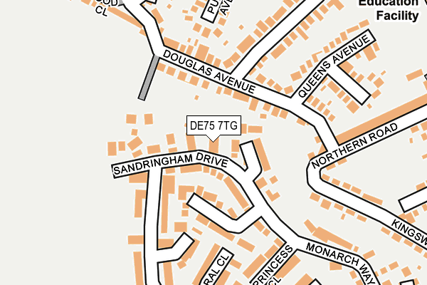 DE75 7TG map - OS OpenMap – Local (Ordnance Survey)