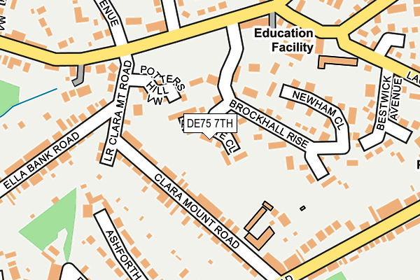 DE75 7TH map - OS OpenMap – Local (Ordnance Survey)