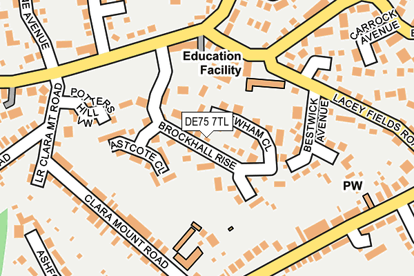 DE75 7TL map - OS OpenMap – Local (Ordnance Survey)