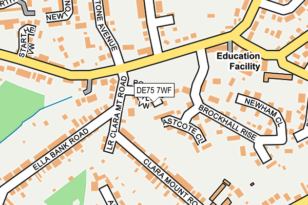 DE75 7WF map - OS OpenMap – Local (Ordnance Survey)