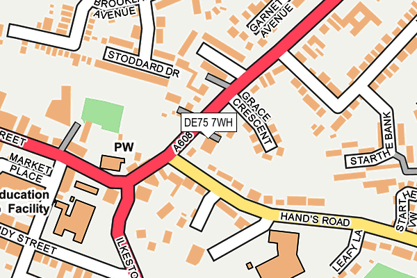 DE75 7WH map - OS OpenMap – Local (Ordnance Survey)
