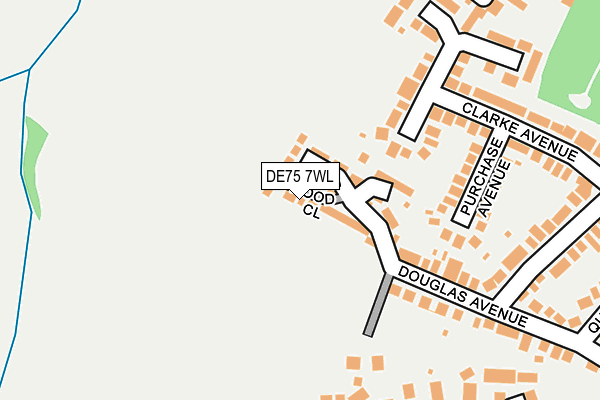 DE75 7WL map - OS OpenMap – Local (Ordnance Survey)