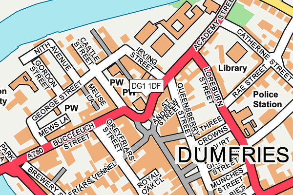 DG1 1DF map - OS OpenMap – Local (Ordnance Survey)