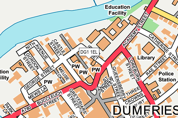 DG1 1EL map - OS OpenMap – Local (Ordnance Survey)