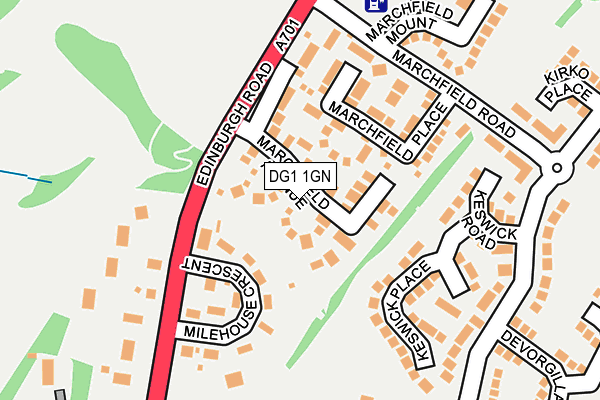 DG1 1GN map - OS OpenMap – Local (Ordnance Survey)