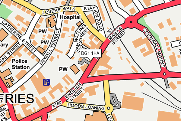 DG1 1HA map - OS OpenMap – Local (Ordnance Survey)