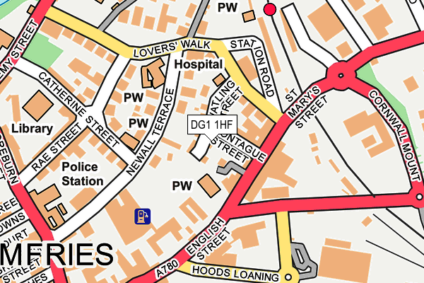 DG1 1HF map - OS OpenMap – Local (Ordnance Survey)