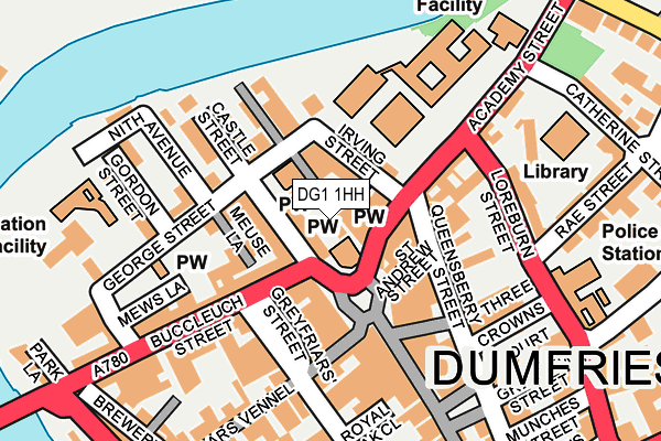 Map of WELLNESS CENTRE DUMFRIES LIMITED at local scale