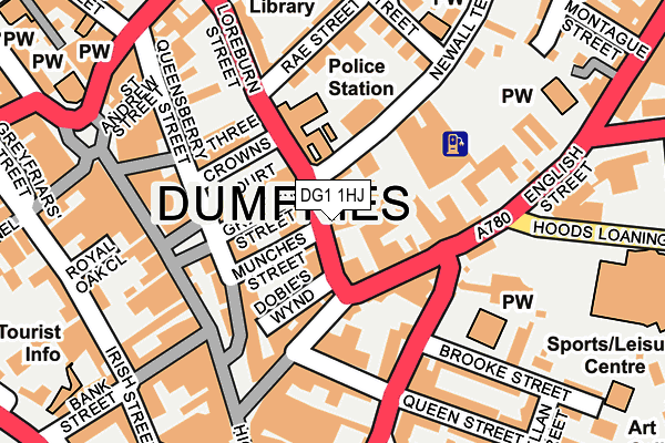 DG1 1HJ map - OS OpenMap – Local (Ordnance Survey)