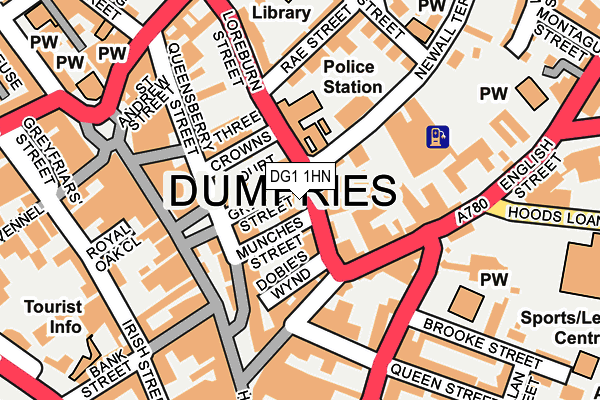 DG1 1HN map - OS OpenMap – Local (Ordnance Survey)