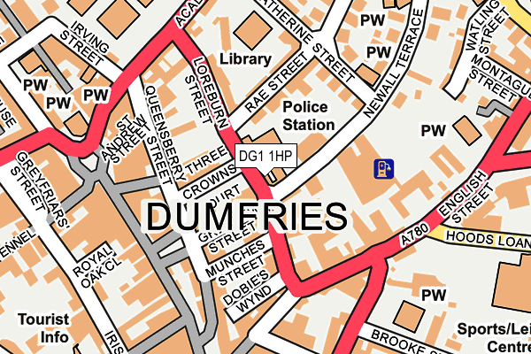 DG1 1HP map - OS OpenMap – Local (Ordnance Survey)