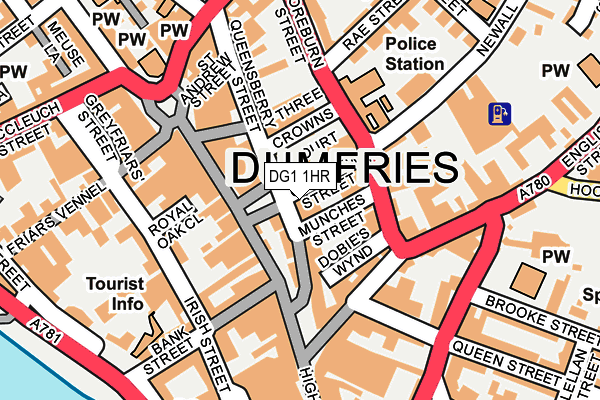 DG1 1HR map - OS OpenMap – Local (Ordnance Survey)