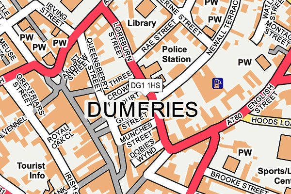 DG1 1HS map - OS OpenMap – Local (Ordnance Survey)