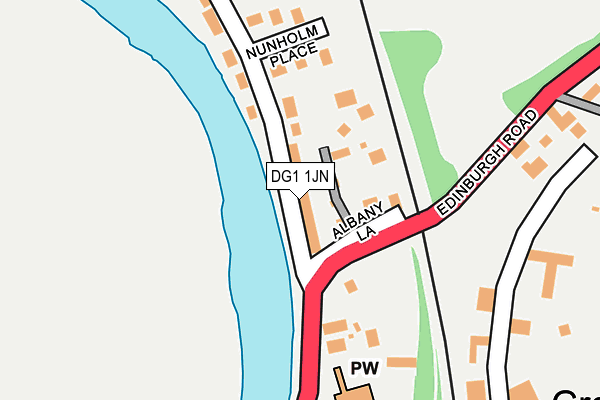 DG1 1JN map - OS OpenMap – Local (Ordnance Survey)