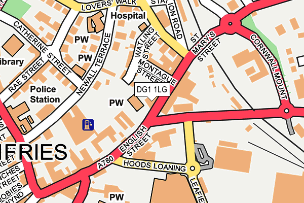 DG1 1LG map - OS OpenMap – Local (Ordnance Survey)