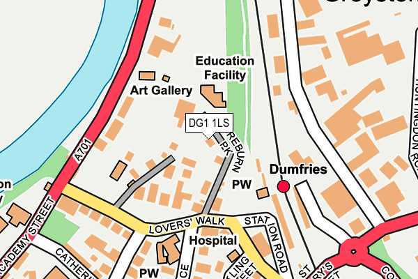DG1 1LS map - OS OpenMap – Local (Ordnance Survey)