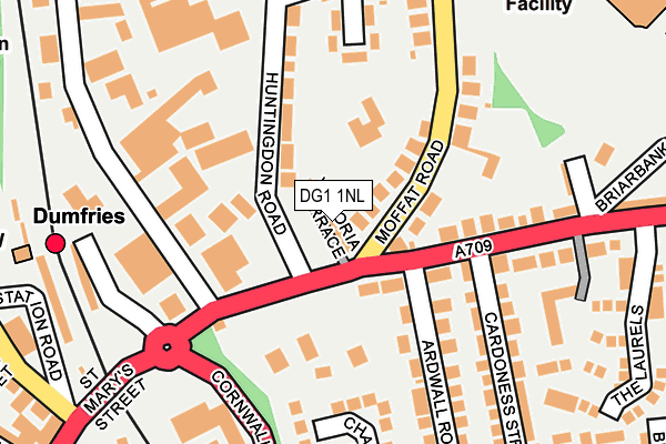 DG1 1NL map - OS OpenMap – Local (Ordnance Survey)