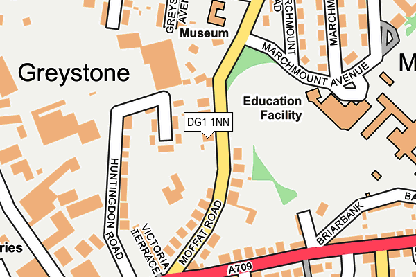 Map of THE SHOE SHOP (DUMFRIES) LIMITED at local scale