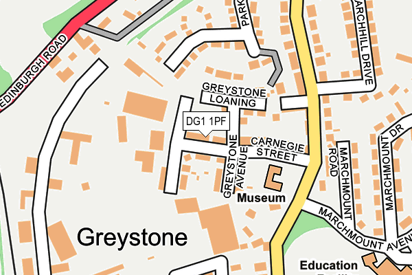 DG1 1PF map - OS OpenMap – Local (Ordnance Survey)