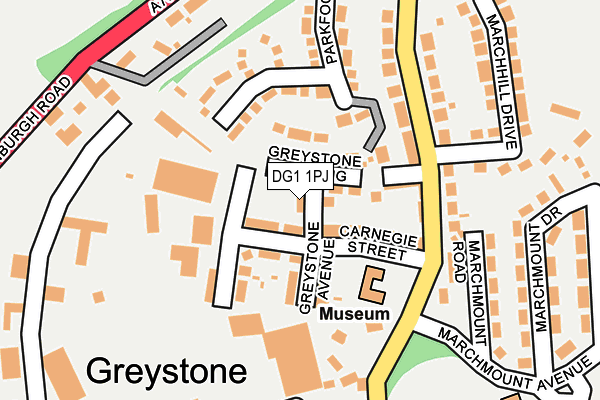 DG1 1PJ map - OS OpenMap – Local (Ordnance Survey)